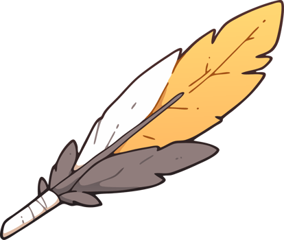 Colorful Feather Illustration, Vibrant Design Concept png