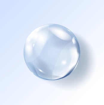 Bubble. Hyaluronic acid bubble. vector