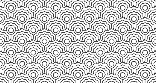 A black and white pattern with wavy lines vector