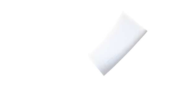 White Rectangular Object on Transparent Background png