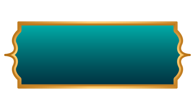 luxury blue color golden arabic islamic banner title frame text box border transparent background png