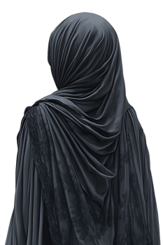 Dark Draped Fabric With Intricate Floral Design png