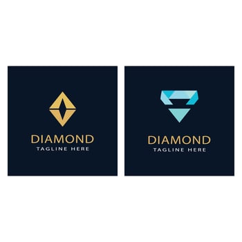 Diamond logo template and symbol design vector