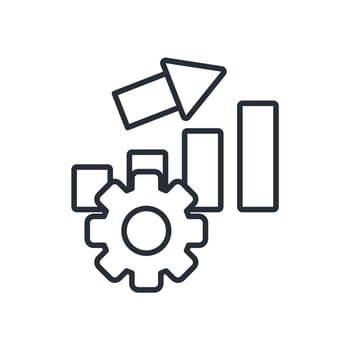 performance icon.Editable stroke.linear style sign for use web design,logo.Symbol illustration. vector