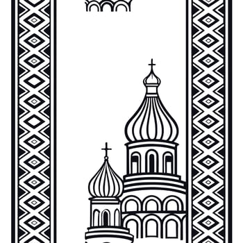 Develop seamless ethnic tile patterns that combine intricate borders with regional symbols and isolated white backgrounds for clear visuals Clean vector