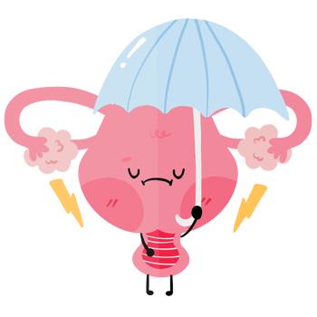 Cute Uterus Menstruation Blood Rain png