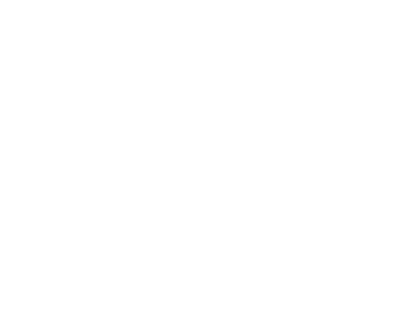 White heart on a transparent background png