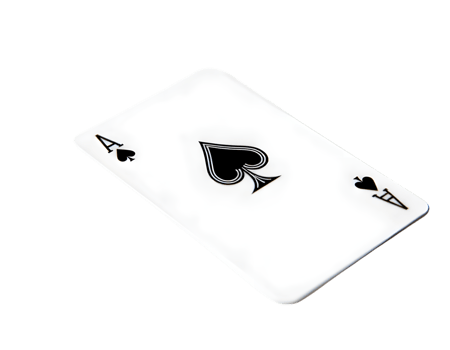 Realistic black and white playing cards isolated on transparent background png