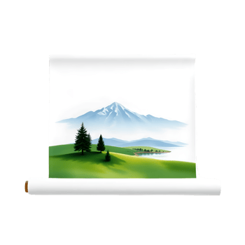 Mountain Landscape With Transparent Background png