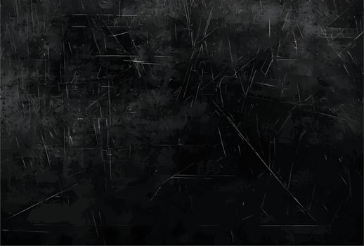 Dark Textured Abstract Scratched Black Surface Background vector