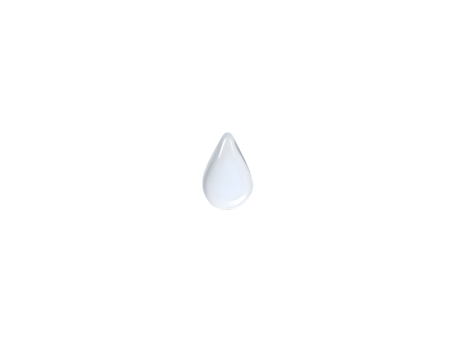 White water drop isolated on transparent background png