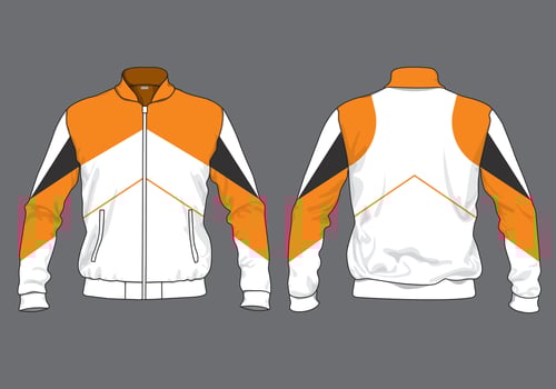 Fashion jacket design template vector