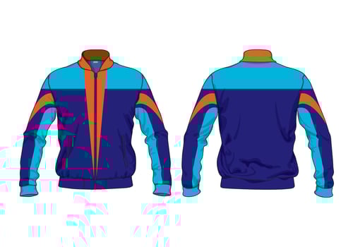 Modern Sports Jacket with young color combination vector