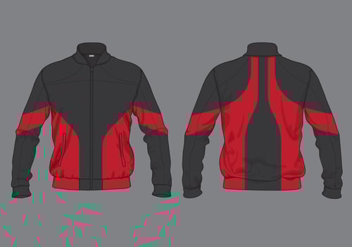 Jacket Sportswear template design clothing vector