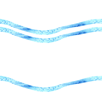 Blue striped wavy background. Seamless pattern from brush stroke. Watercolor hand drawn illustration. Summer coastal concept. Mediterranean ornament. Curly paint line. Template for textile png