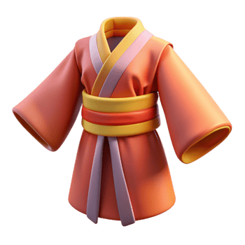Beautiful Kimono 3D Icon for Special Occasions png
