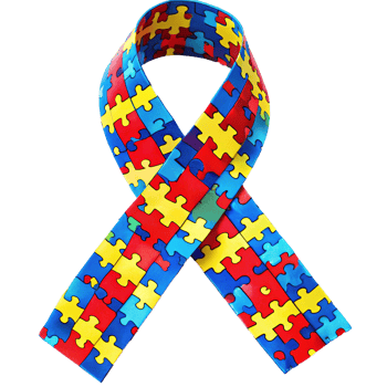 Awareness Ribbon for Autism Spectrum Disorder Puzzle Pieces png