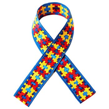 Autism Awareness Ribbon Puzzle Pieces Symbol of Support and Understanding png
