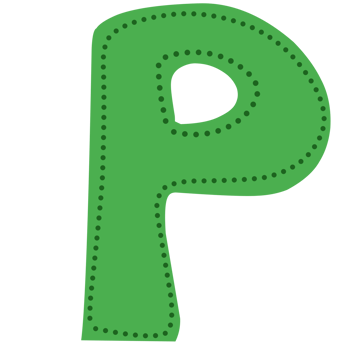 P doodle art illustrator png