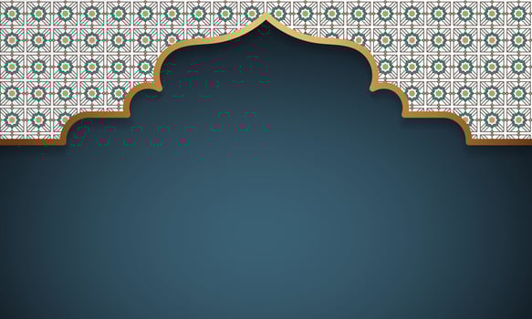 islamic background with arabic pattern vector