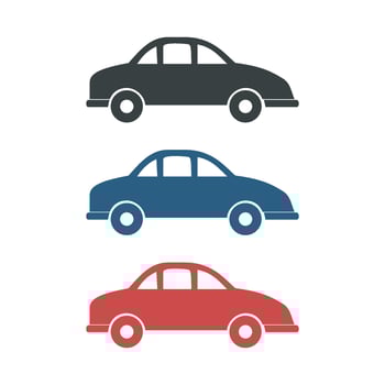 Set Car Icon Logo Template Illustration Design. EPS 10. vector