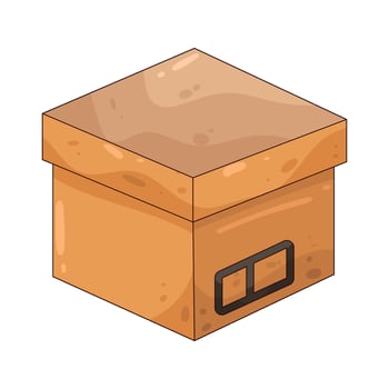 illustration of a Cardboard Box vector