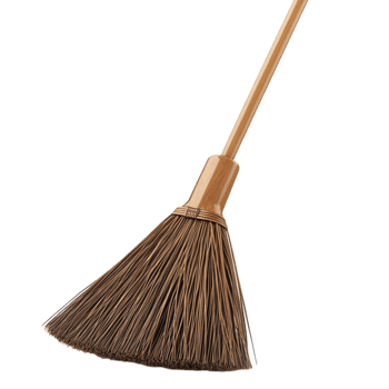 Traditional Broom on Transparent Background png