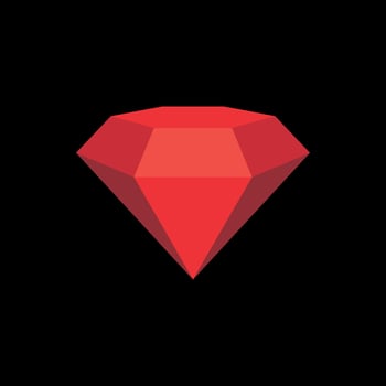 Red Gemstone Logo Template Illustration Design. EPS 10. vector