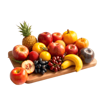 Assorted Fresh Fruits, Colorful Medley, and Nutrient-Rich png
