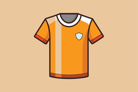 A Flat Illustration of a Teal Short-Sleeved T-Shirt with a Pocket vector