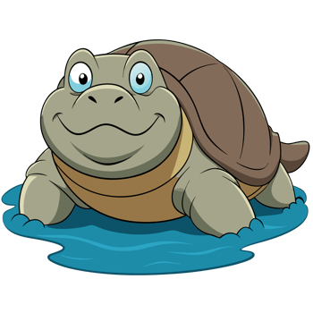Serene Yangtze Giant Softshell Turtle Portrait in Water png
