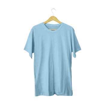 Blank T Shirt color blue template transparent png