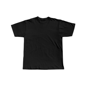 Blank black T Shirt transparent background png