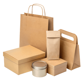 Eco-Friendly Rustic Gift Packaging with Twine and Brown Boxes Isolated On Transparent Background png