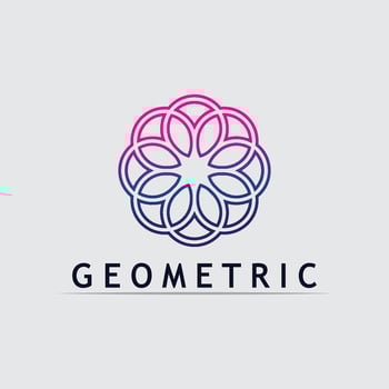 simple Geometric logo stock icon illustration vector