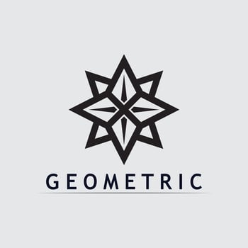 Geometric logo stock icon Abstract Triangle Geometric Logo Design vector