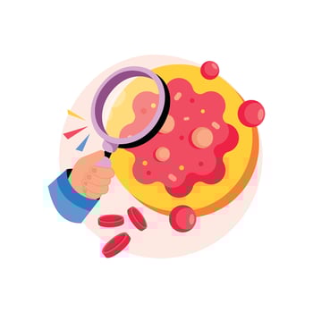 Cancer Cell Concepts Style illustrations. EPS 10 File stock illustration vector