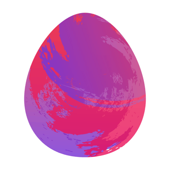 Egg handdrawn watercolor texture purple pink color png
