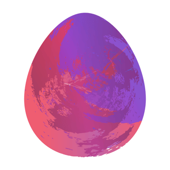 Egg hand drawn watercolor purple pink colorful texture png