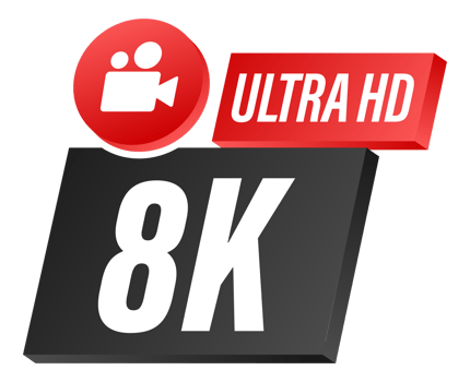 resolution icons showing different levels of high definition from 720p to 8k png