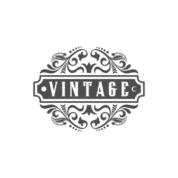 Illustration Design Template Vintage Hand Drawn Banner, Design vector