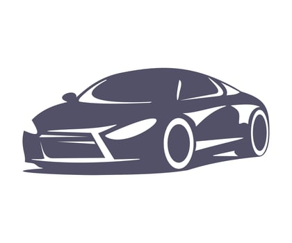 car icon on white background vector