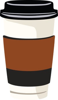 Paper Cup Icon Illustration - Drawing vector