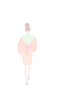 Pastels Color of Girl Walking png