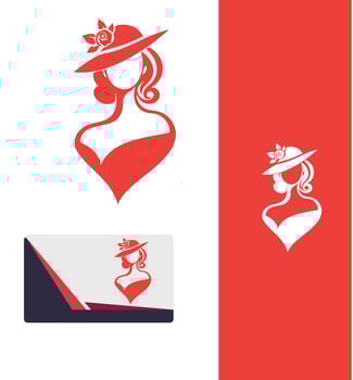 The Polished Elegant Lady Logo Design vector