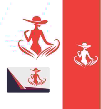 Regal Essence Elegant Lady Logo Design vector