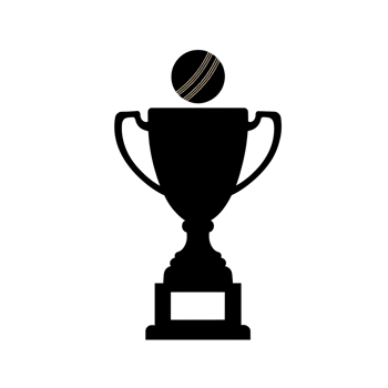 Cricket Trophy Award Winning Ball Game Sport Victory Success Team Goal Prize Match Black White png