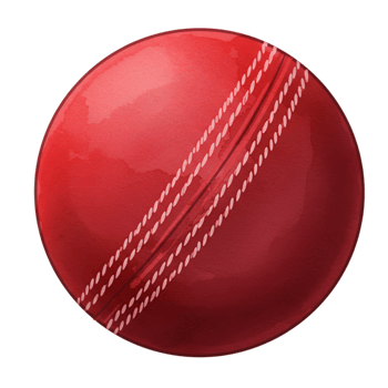 Red Cricket Ball Watercolor Style Sport Game Graphic Design Seam Team Play Match Image Retro Sports png
