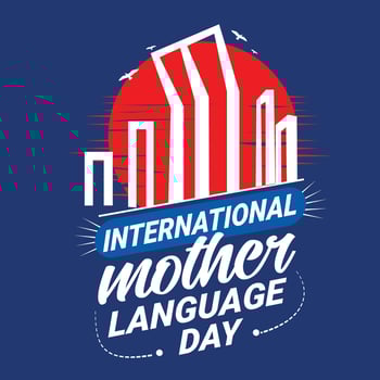 International Mother Language Day vector