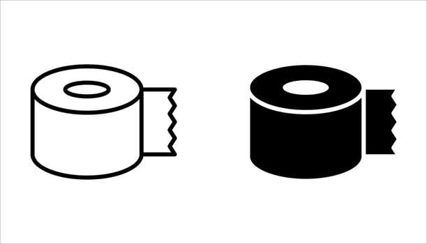 sticky tape icon on white. vector